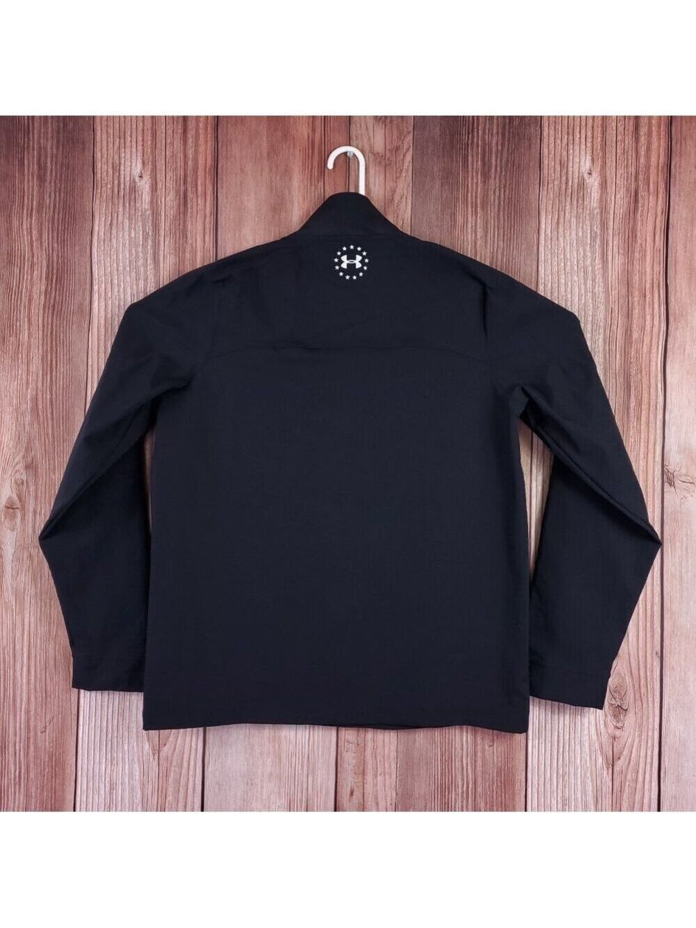Under Armour ColdGear Wounded Warrior Project Mens Large 1/4 Zip Pullover Black - Picture 2 of 16